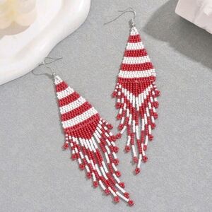 Unique Boho Chic Beaded Earrings